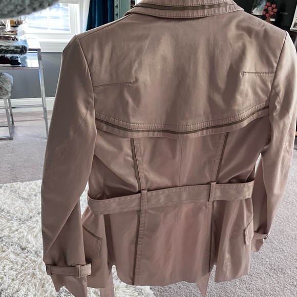 Jessica Simpson trench coat XS satin jacket - Picture 12 of 13